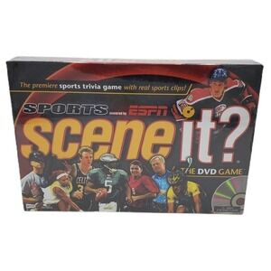 NWT Scene It?  ESPN Sports Edition Trivia DVD Game NHL NBA MLB NFL Game Night